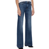 7 For All Mankind - Jeans a zampa a vita alta colore blu