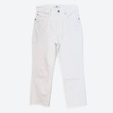 7 For All Mankind - Jeans straight a vita alta colore bianco