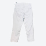 7 For All Mankind - Jeans straight a vita alta colore bianco