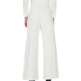 7 For All Mankind - Jeans a zampa a vita alta colore bianco